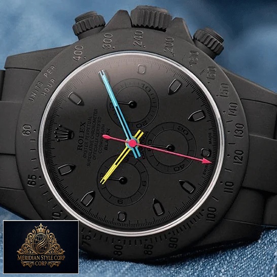 Rolex Blaken Daytona Date Black Dial 116520 Replica