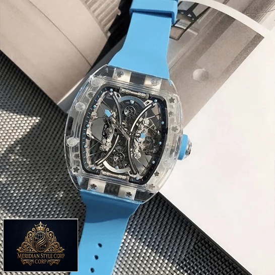 Richard Mille Tourbillion Blue Bracelet Replica front view