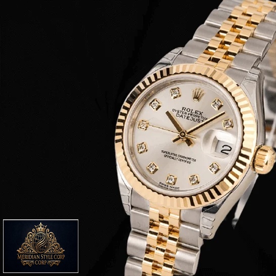 Rolex Datejust 279173 White Dial Diamond Replica black bracelet
