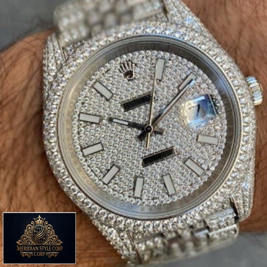 Rolex Datejust 116334 Iced Out Gem-Set Bezel Replica