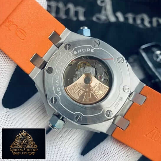 Audemars Piguet Royal Oak Offshore Replica upside view on the hand