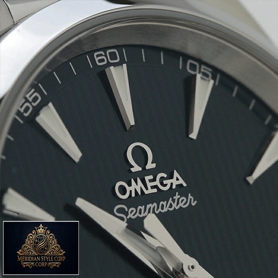 Omega Seamaster Aqua Terra Black Dial Replica close view