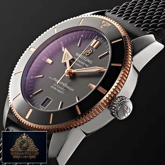 Breitling Superocean Heritage Automatic Black Dial Replica side view