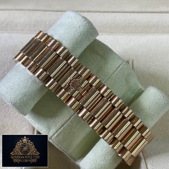 Rolex Day-Date Wave 218235-0035 Rose Gold Oyster Bracelet Replica