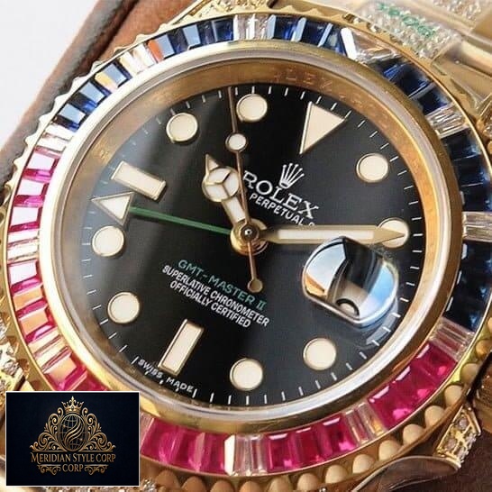 Rolex GMT-Master II Haribo Gold Black Dial Replica