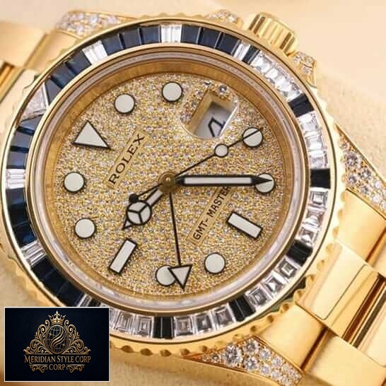 Rolex GMT-Master 116758SA Diamond Dial Gem-Set Bezel Replica