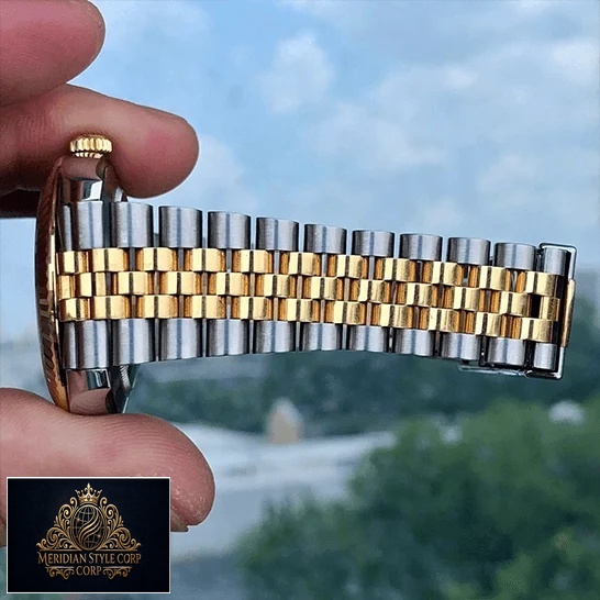 Rolex 126333 Yellow Gold Steel Jubilee Replica on the hand