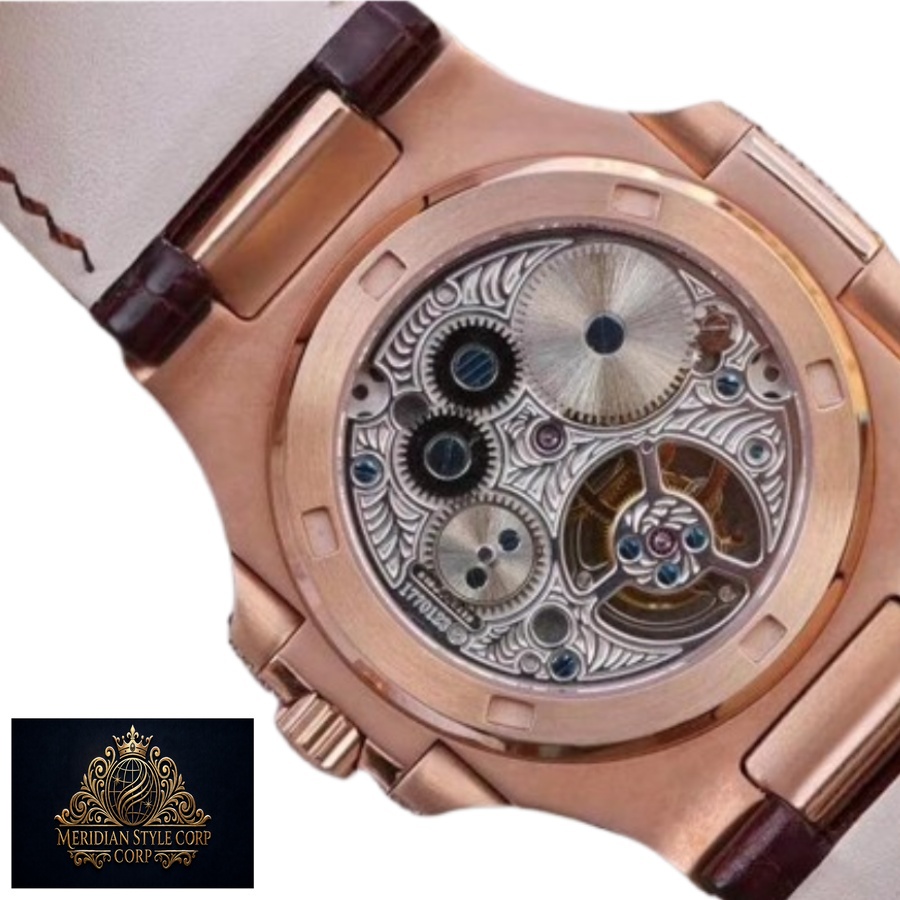 Patek Philippe Nautilus 5711 Tourbillon “Jumbo” Rose Gold Top Grade Clone 1:1 - Image 4