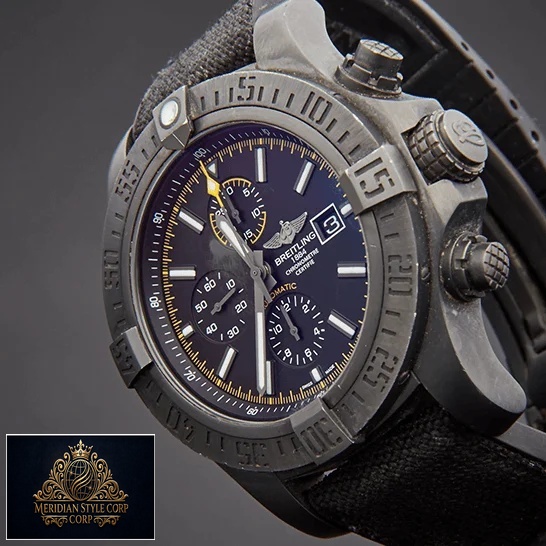 Breitling Super Avenger M133711ABF30 Black Bezel Replica side view