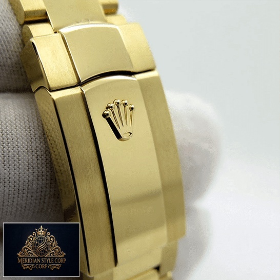 Rolex Sky-Dweller 326938-0004 Yellow Gold Oyster Replica Fold Clasp on the Rolex Logo