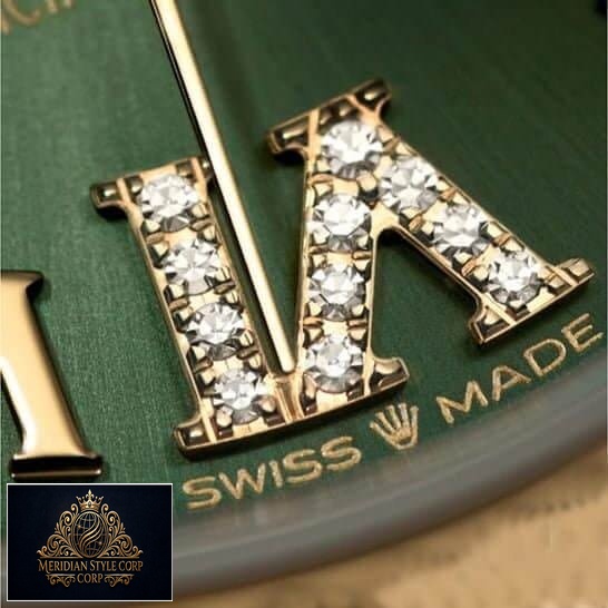Rolex Datejust 278243-0016 Yellow Gold & six diamond Green Dial Replica