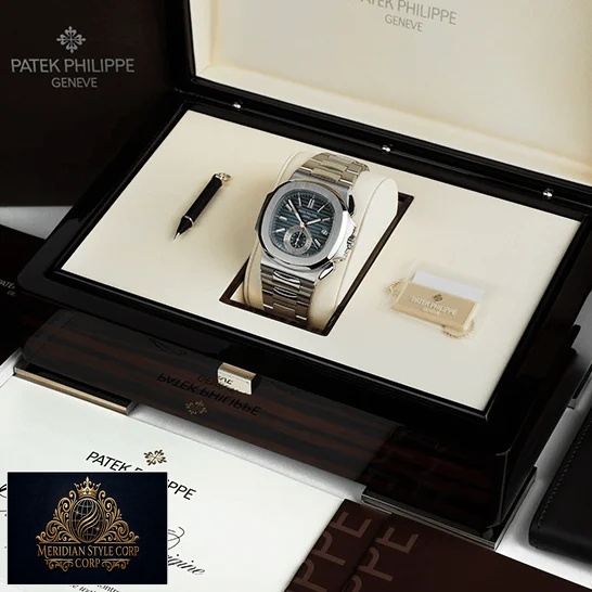 Patek Philippe Blue Dial Steel 5980-1A-001 Replica on the box