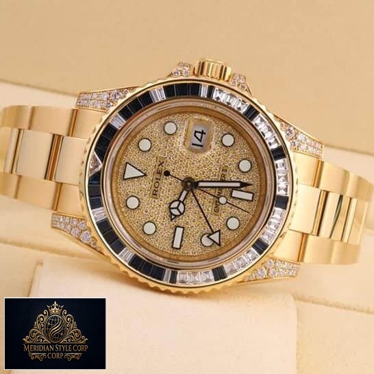 Rolex GMT-Master 116758SA Yellow Gold Oyster Bracelet Replica
