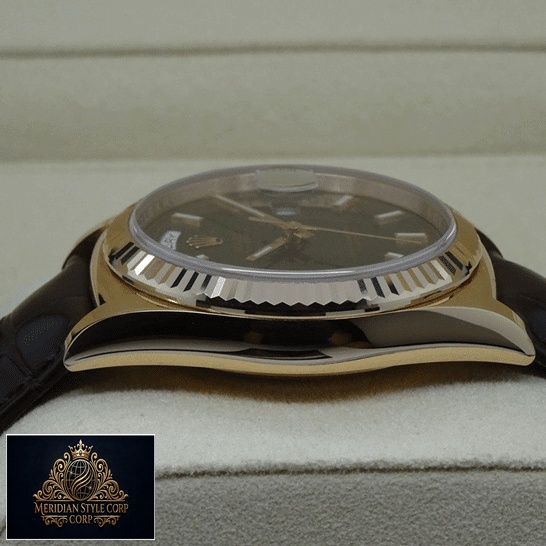 Rolex Day-Date 118139 V5 Stainless Steel Case Left Side Replica