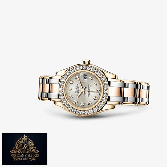 Rolex Tridor Pearlmaster 80298-0048 Silver Dial with Diamonds Replica