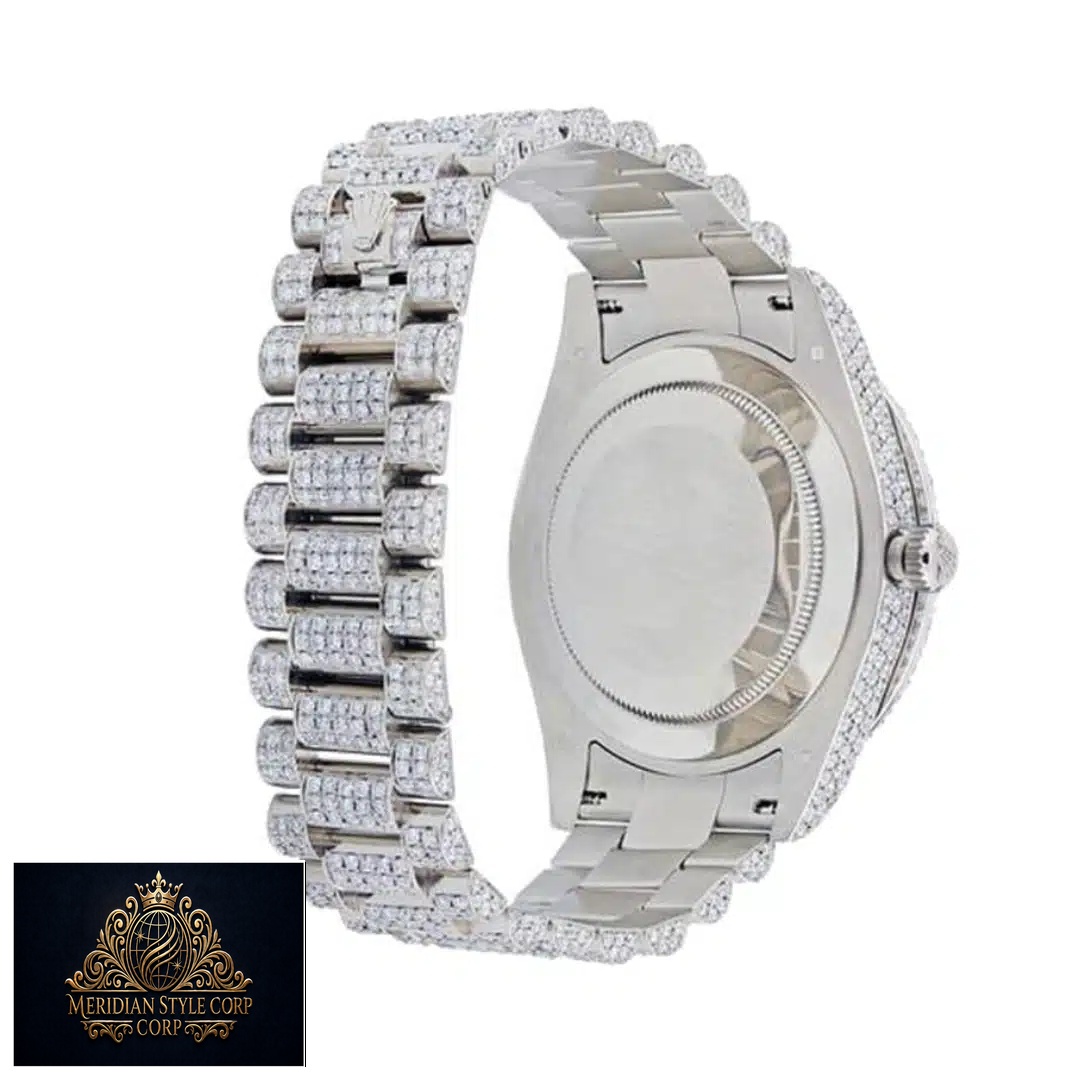 Rolex Day-Date II White Gold 218239 Replica Oyster Diamond Bracelet