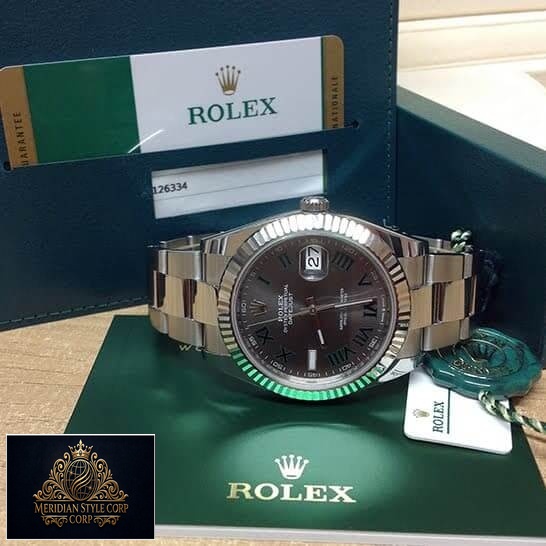Rolex Datejust 126334 Wimbledon Fluted Bezel Oyster Replica & Guarentee Card