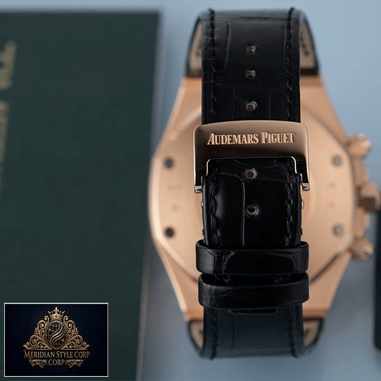 Audemars Piguet Royal Oak 26320OR.OO_.D002CR.01 Leather Black Bracelet Replica