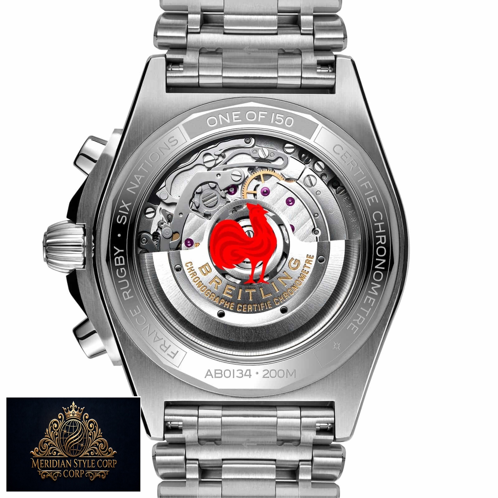 Breitling Chronomat B01 “Six Nations France” AB01442A1A1A1 Authentic Replica Edition - Image 4