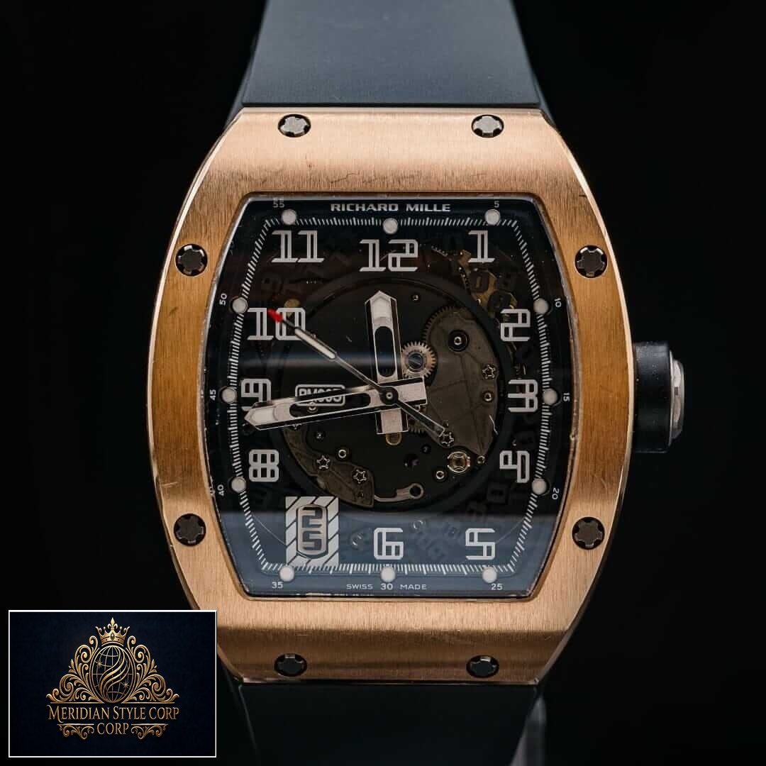 Richard Mille RM055 Bubba Watson Black Dial Replica black background