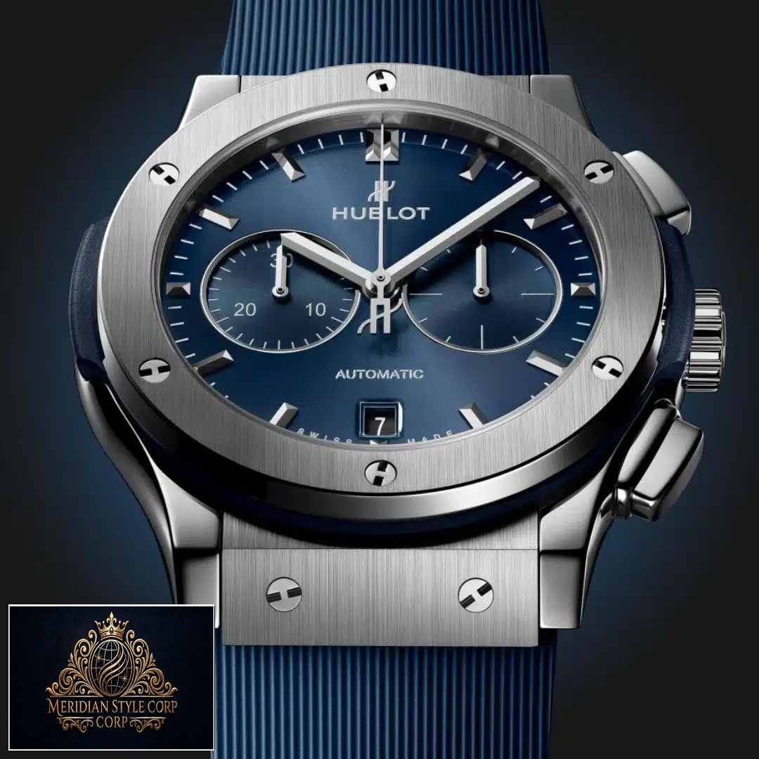 Hublot Classic Fusion Automatic Blue Sunray Dial Titanium Case 565.NX.7170.LR Replica