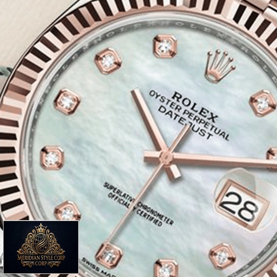 Rolex Datejust 41 126331 Mother Pearl Diamond Dial & Rose Gold Fluted Bezel Replica