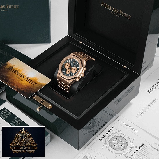 Audemars Piguet Royal Oak Blue Dial Replica in the ap box