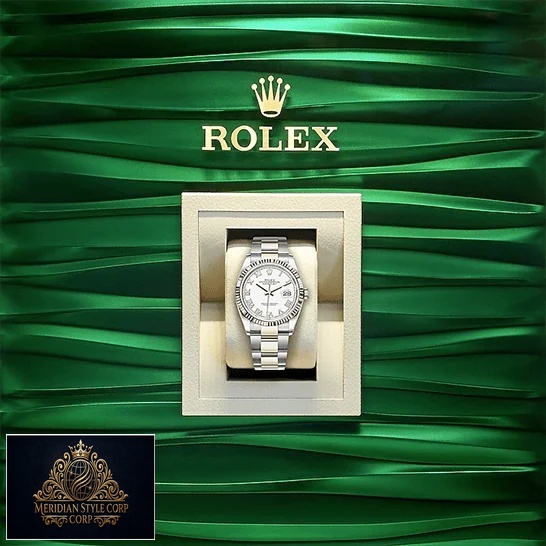 Rolex 126231 Datejust Steel Gold Roman Replica green rolex background