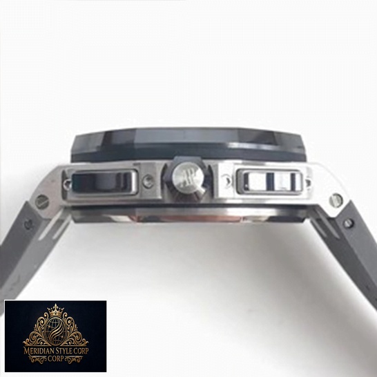 Audemars Piguet Royal Oak Stainless Steel Replica Crown / Push button side view