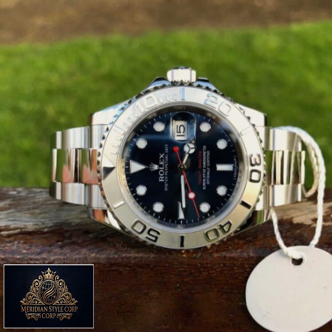 Rolex 116622 Yacht Master Stainless Steel Replica grass background