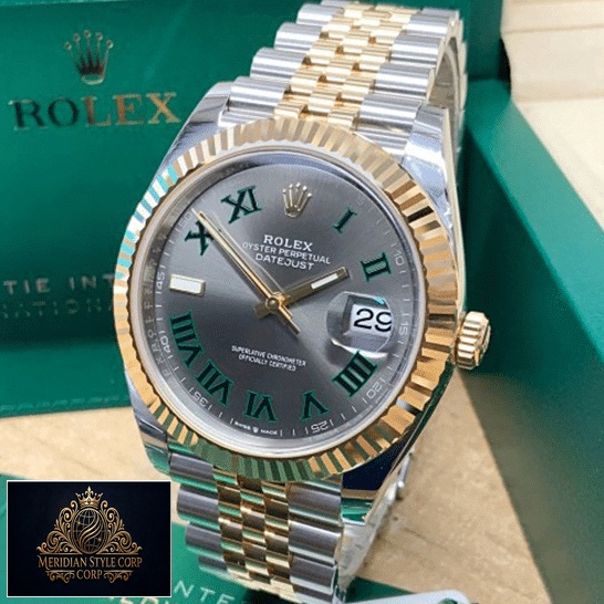 Rolex Datejust 36 Grey Romen Numerial Dial Replica in the box