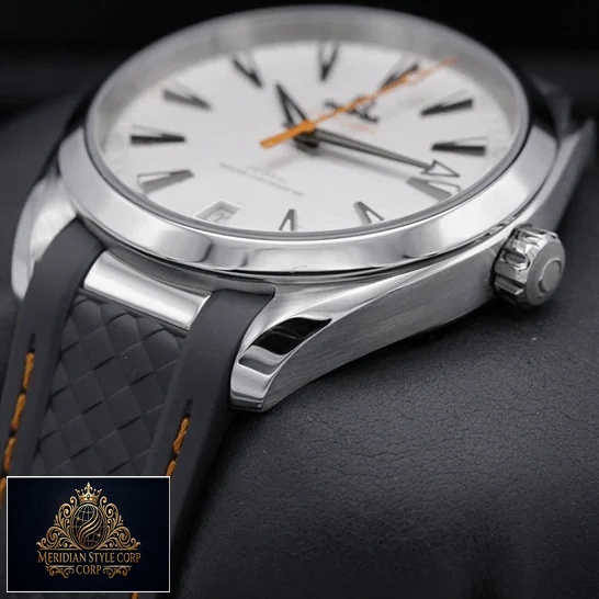 Omega Aqua Terra 220.12.41.21.02.002 White Dial Replica black background