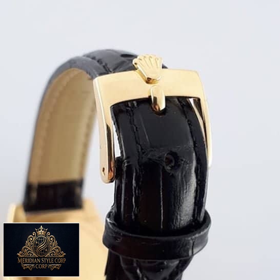 Rolex Geneve Cellini rolex emblem on buckle