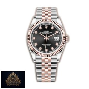 Rolex Datejust 126231 “Everose Motif Fluted” Detailed Replica