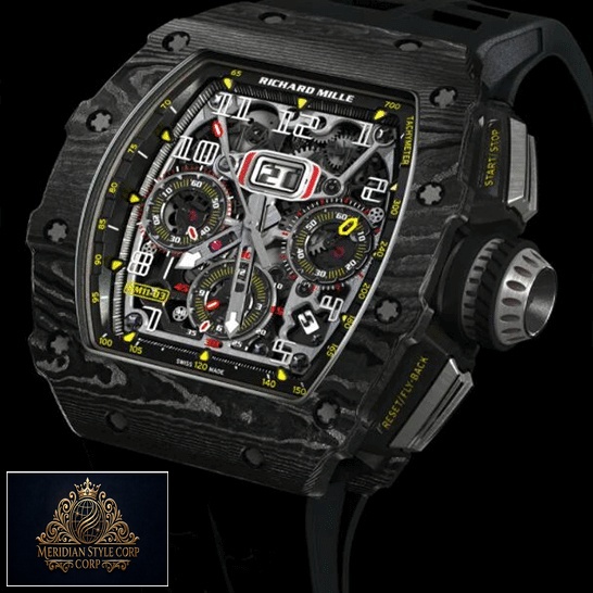 Richard Mille RM11-03 Automatic Black Dial Replica black background