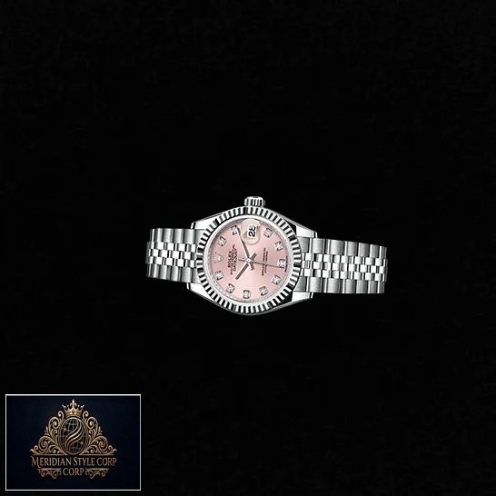Rolex Datejust 279174 Pink Dial Jubilee Replica black background