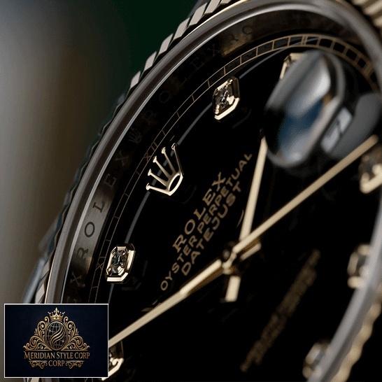 Rolex Datejust 12633BKDJ Black Dial on the Yellow Gold Rolex Logo Replica