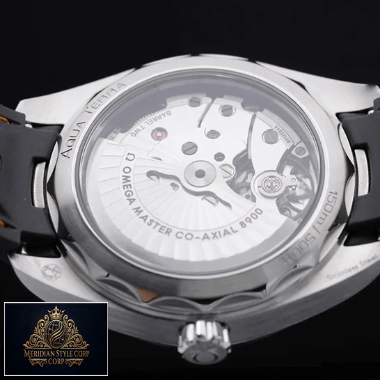 Omega Aqua Terra 220.12.41.21.02.002 Replica upside view black background