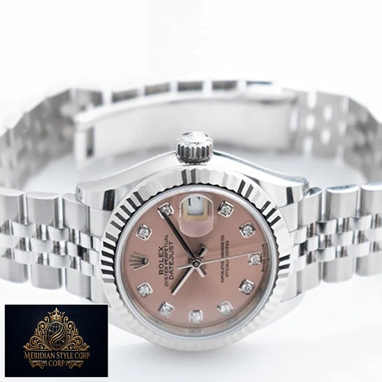 Rolex Datejust 279174 Diamond Pink Dial Replica white background
