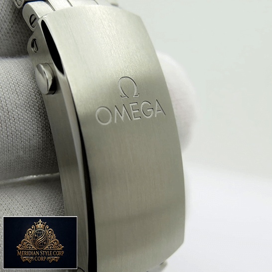 Omega Stainless Steel Clasp Replica on the hand white background