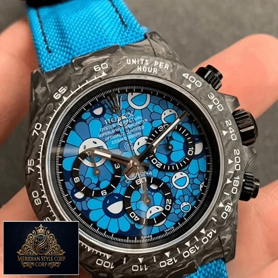 Rolex Daytona Cosmograph Automatic Blue Sun Flower Pattern Dial Replica