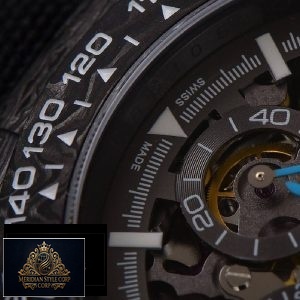 Rolex Daytona DIW Carbon Skeleton Superior Replica DIW Daytona Skeleton Dial in Carbon with Blue Hands on Black Nylon Strap 1 4 300x300 1