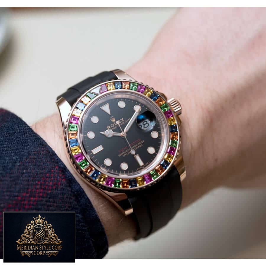 Rolex Yacht-Master Gem-Set Bezel 116695 Super Clone Quality - Image 4
