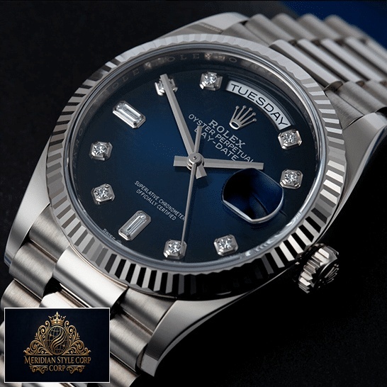Rolex Day-Date 36 7118-1200R-01 Replica Stainless Steel Bezel