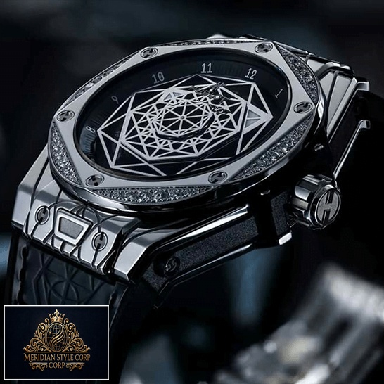 Hublot Big Bang Sang Blue Titanium Pave 415_NX_1112_VR_1704_MXM17 Replica