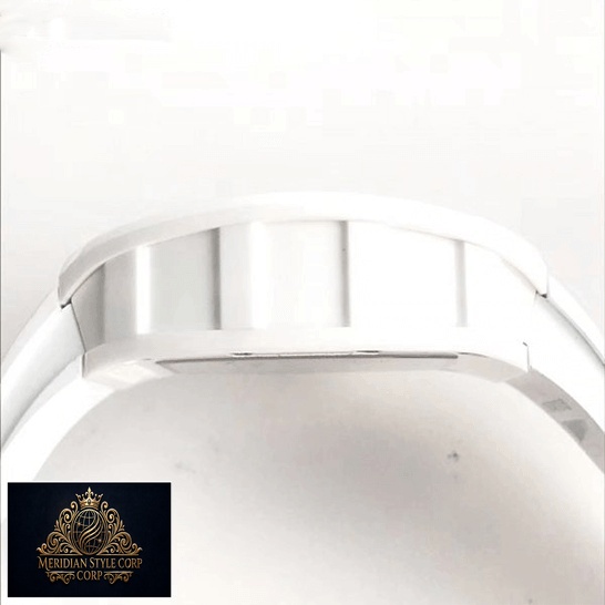 Richard Mille RM55 White Ceramic Bubba Replica side view white background