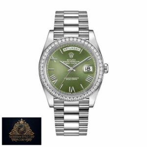 Rolex Day-Date 228238 “Olive Green” Mirror Replica 1:1