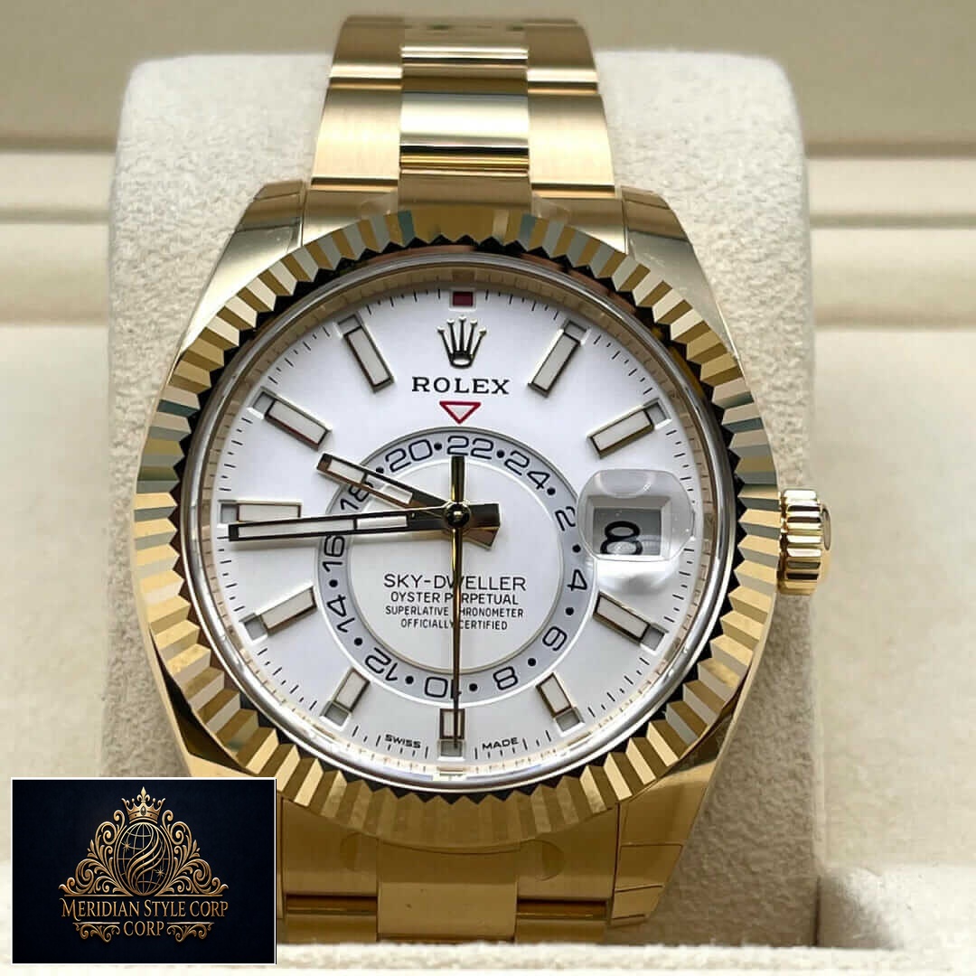 Rolex Sky-Dweller 326938 "Yellow Gold" High-End Replica 1:1 Yeni Proje kopyasi 1