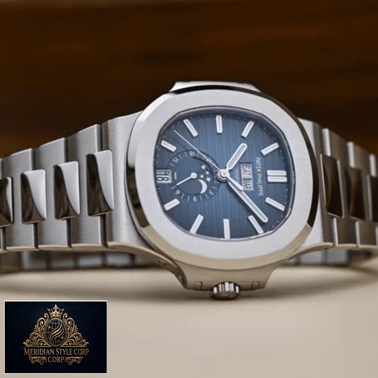 Patek Philippe Nautilus 5726 Blue Dial Moon Steel Replica side view