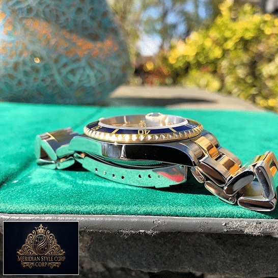Rolex Submariner 16613 Serti Two Tone Stainless Steel Gold Diamond Replica